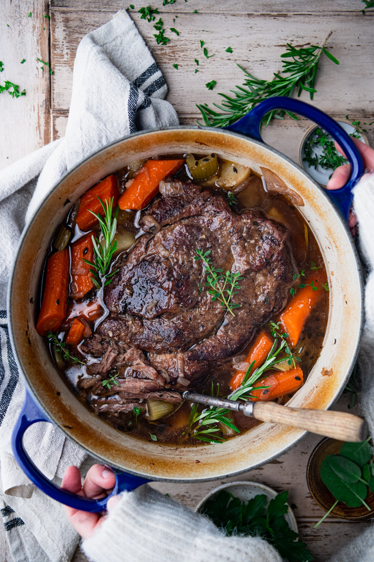 Dutch Oven Pot Roast - The Seasoned Mom