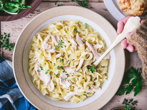 Chicken and Noodles Recipe - How to Make Homemade Chicken