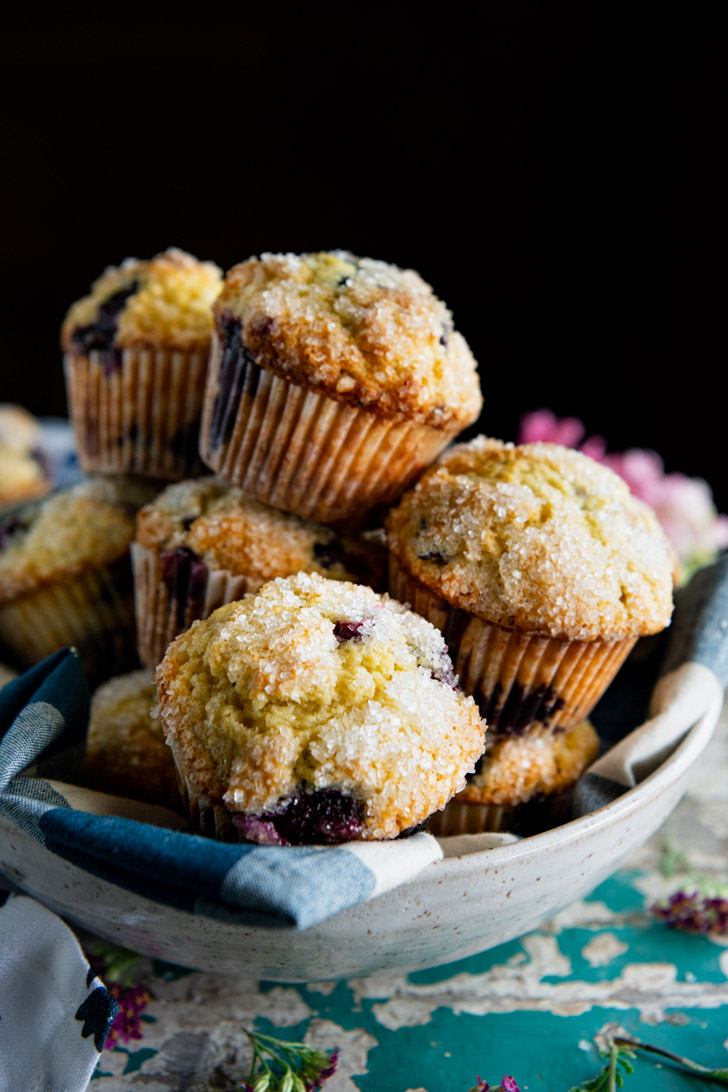 Sour Cream Blueberry Muffins The Seasoned Mom