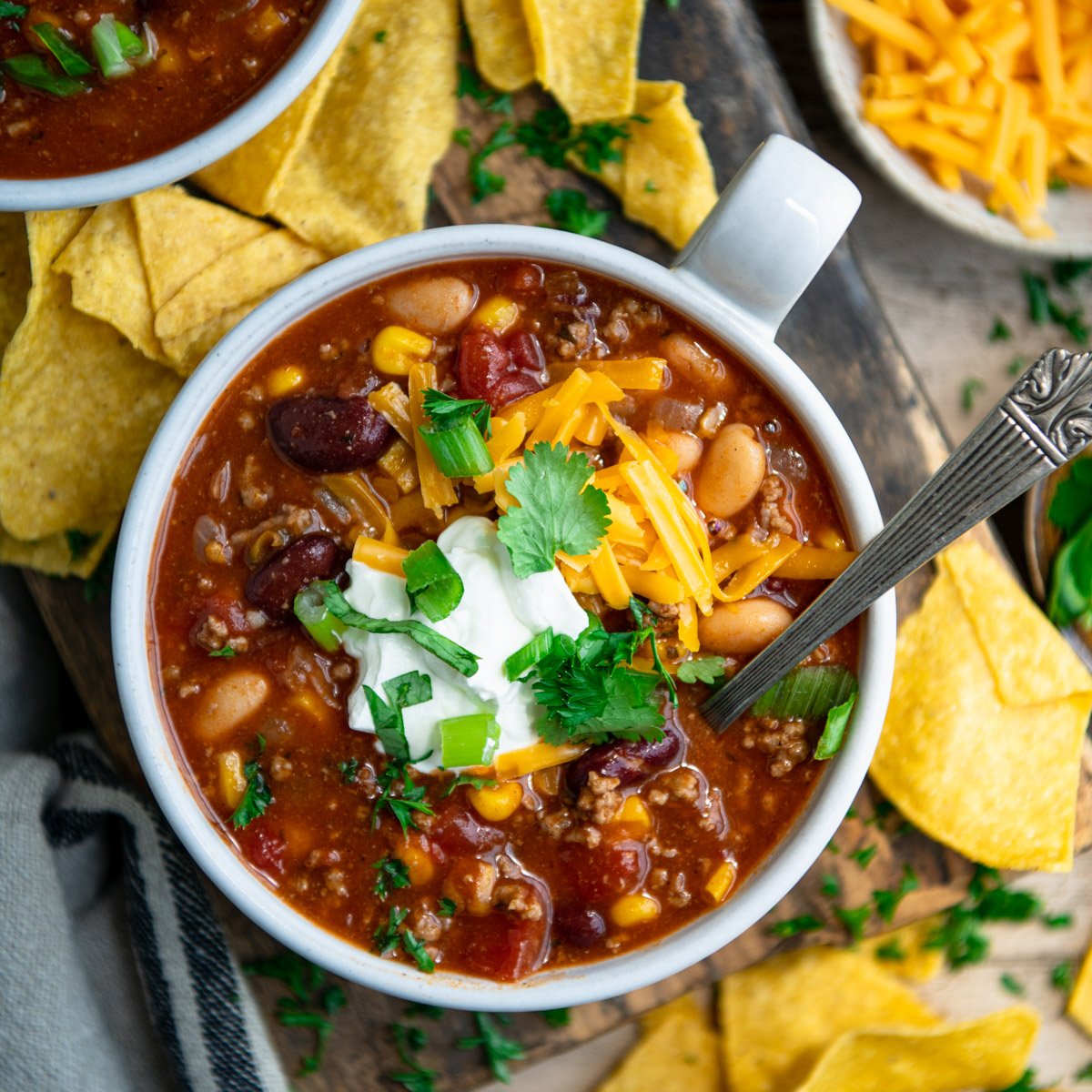5 Ingredient Taco Soup - Foodie With Family