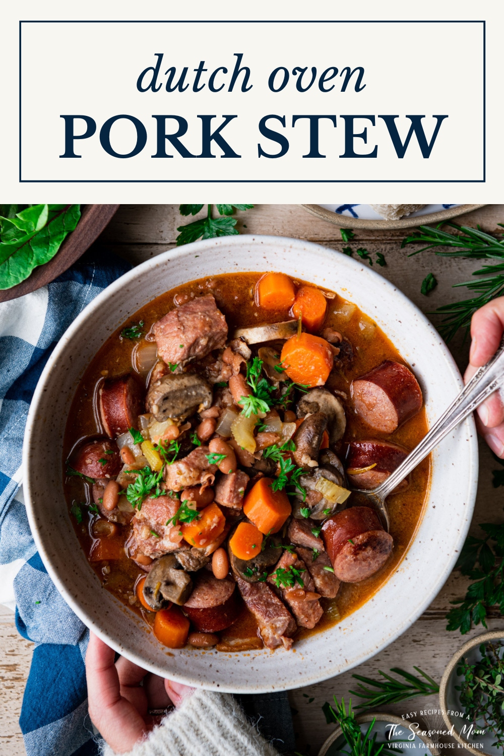 Dutch Oven Pork Stew - The Seasoned Mom