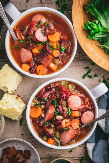 Sausage and Bean Soup - The Seasoned Mom
