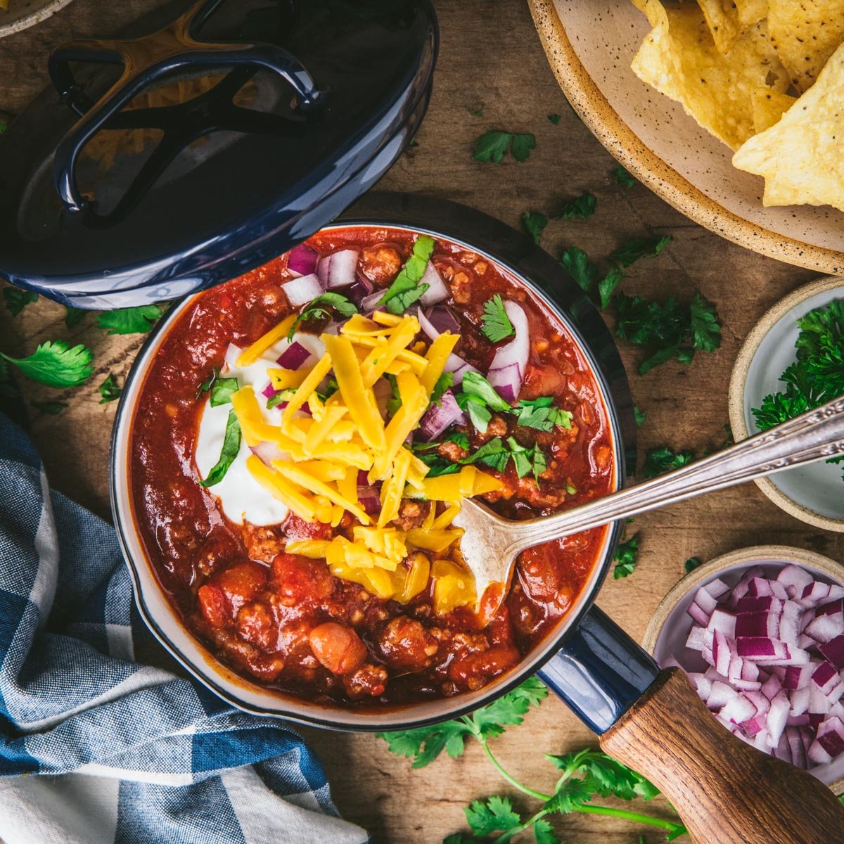 Crockpot Chicken Taco Chili