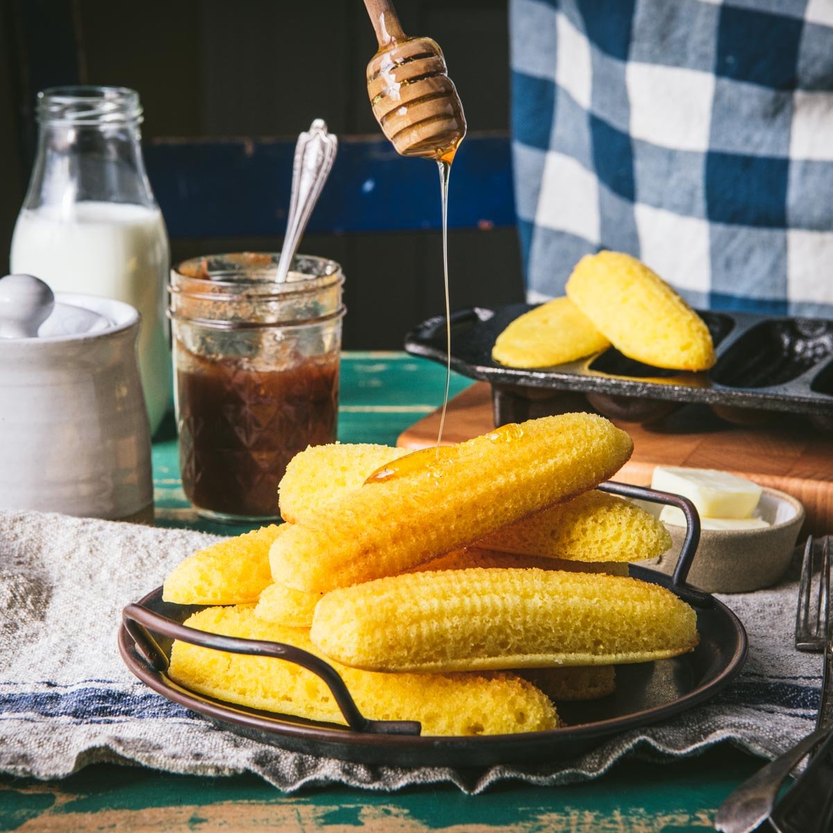 Southern Corn Sticks • with soup stew and chili!