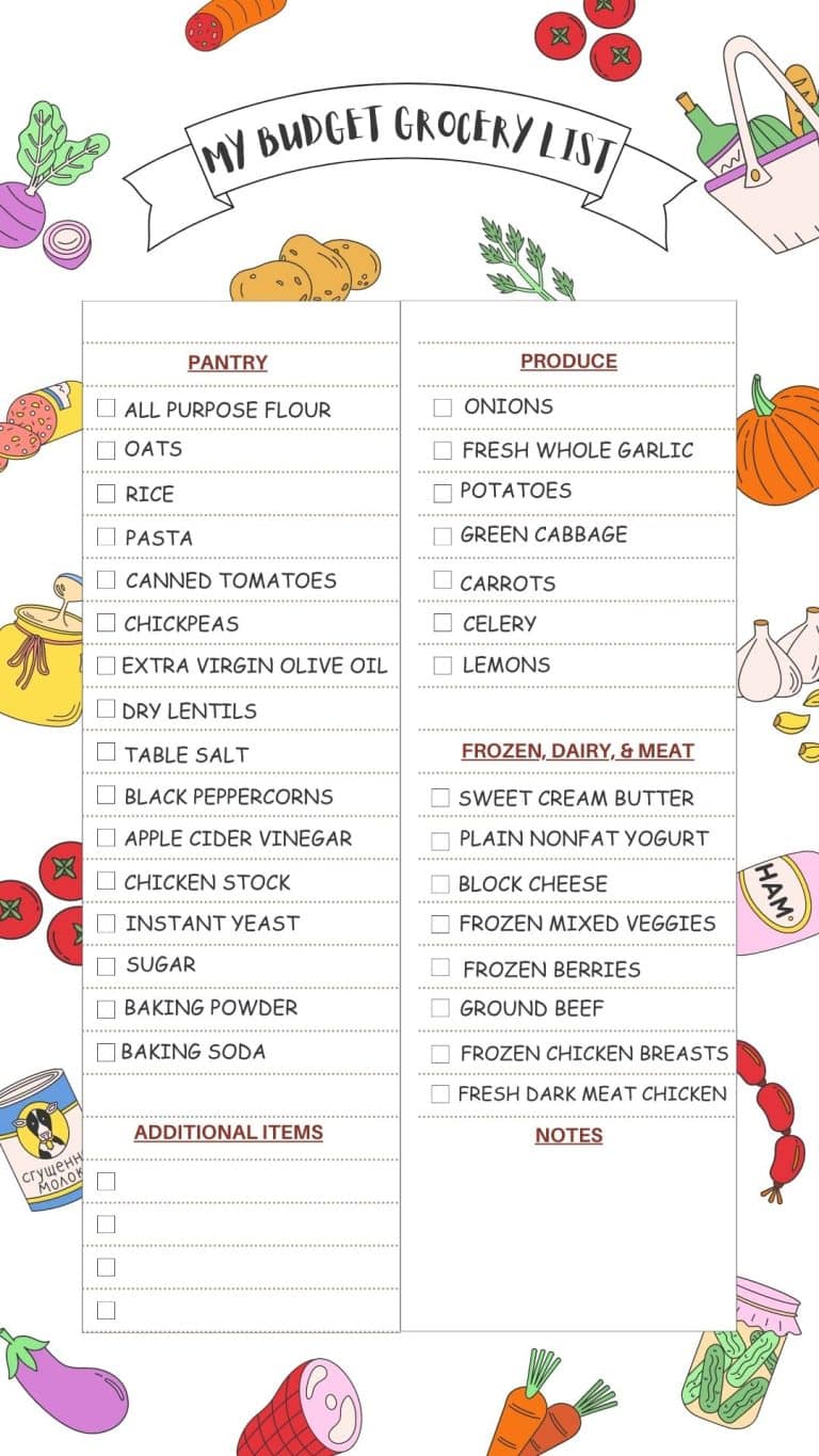 The Ultimate Budget Grocery List 30 Cheap Ingredients to Save You Money