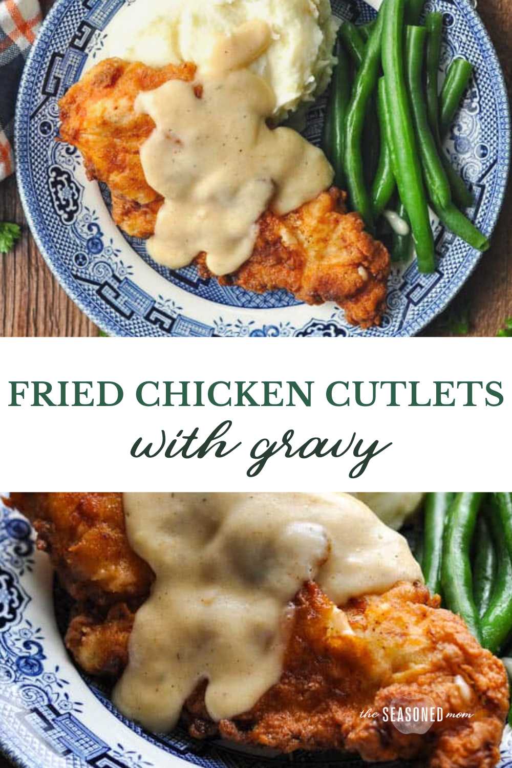 Fried Chicken Cutlets and Country Gravy - The Seasoned Mom