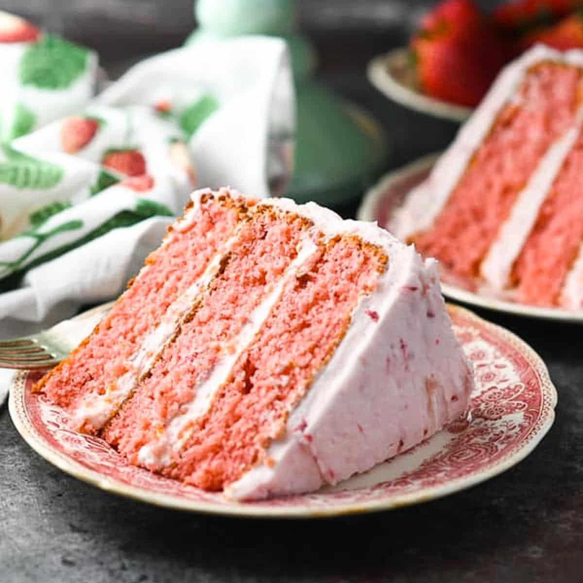 High Altitude Strawberry Shortcake Layer Cake - Curly Girl Kitchen