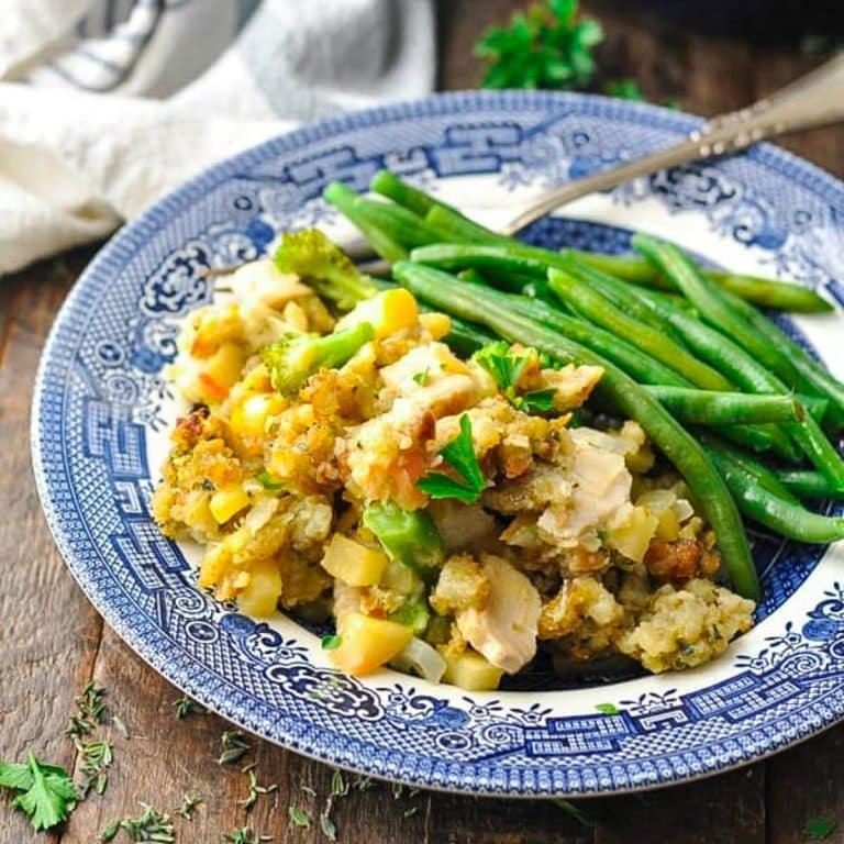 Chicken Broccoli Casserole with Stuffing | The Seasoned Mom