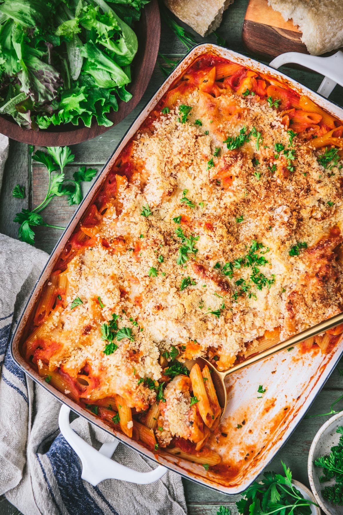 Dump and Bake Chicken Parmesan Casserole Is Your Easiest Dinner Yet