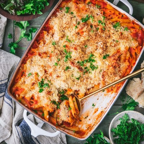 Meatball Parmigiana Casserole - Dish It Girl Recipe Box