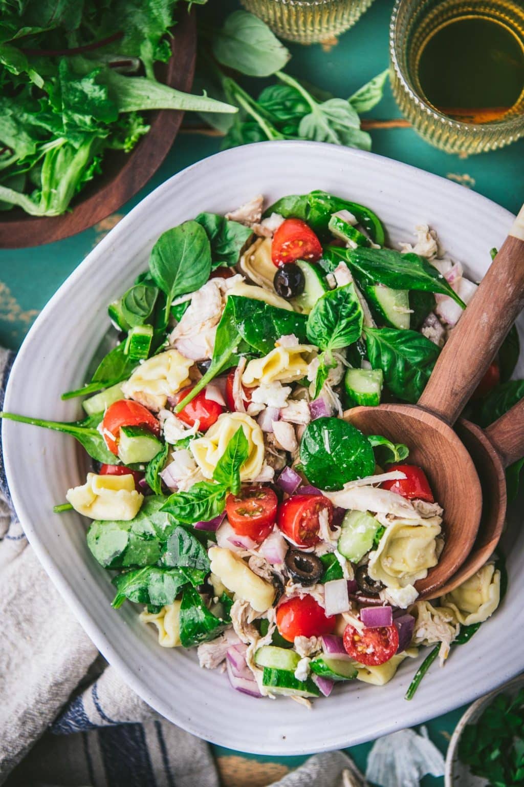 Tortellini Salad with Chicken - The Seasoned Mom