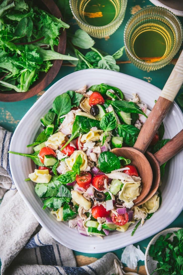 Tortellini Salad with Chicken - The Seasoned Mom