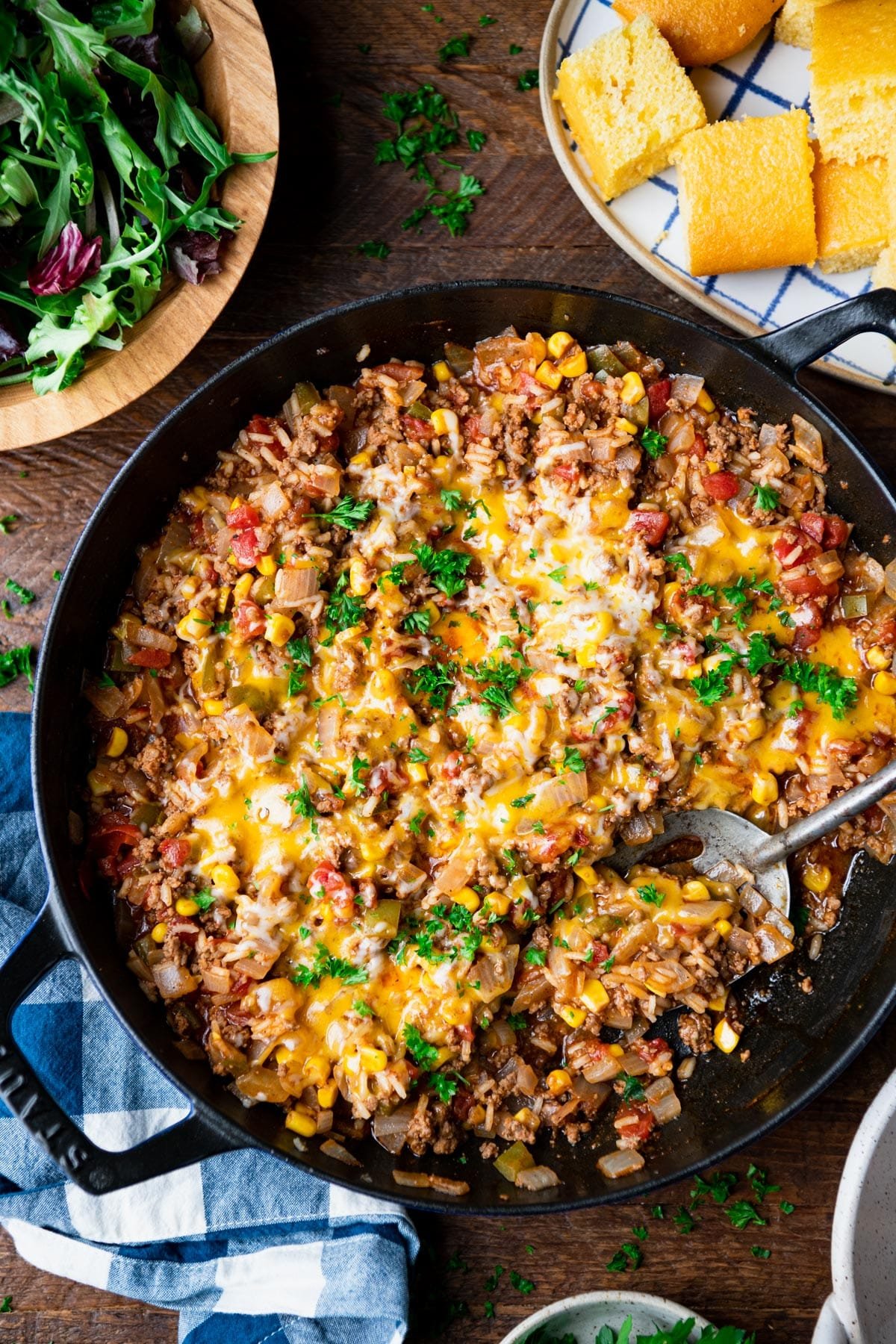 One Pan Taco Rice (+Video) - The Country Cook