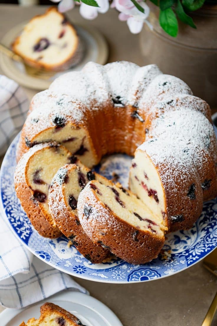 Southern Blueberry Pound Cake The Seasoned Mom 