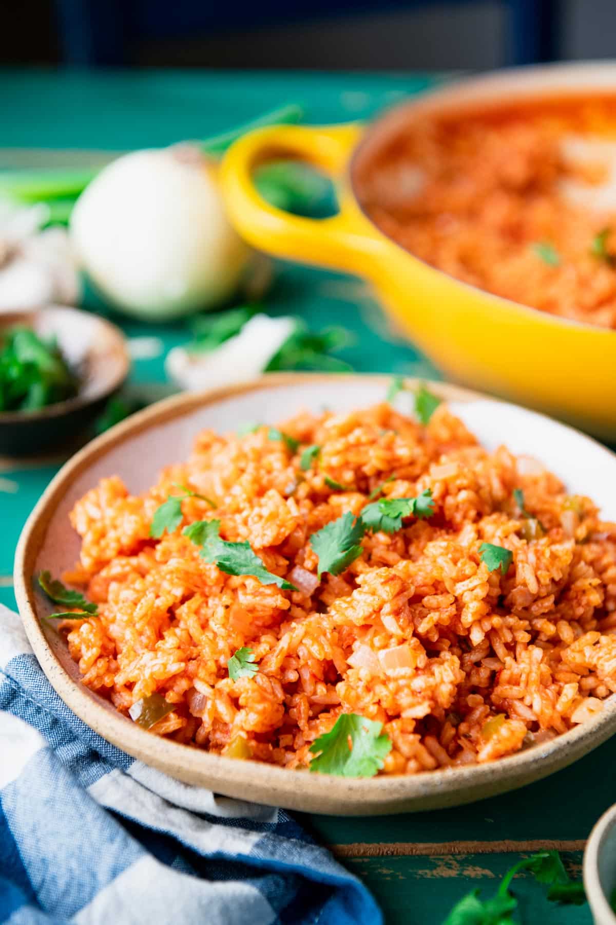 Spanish Rice (Mexican Rice) - Garnish & Glaze