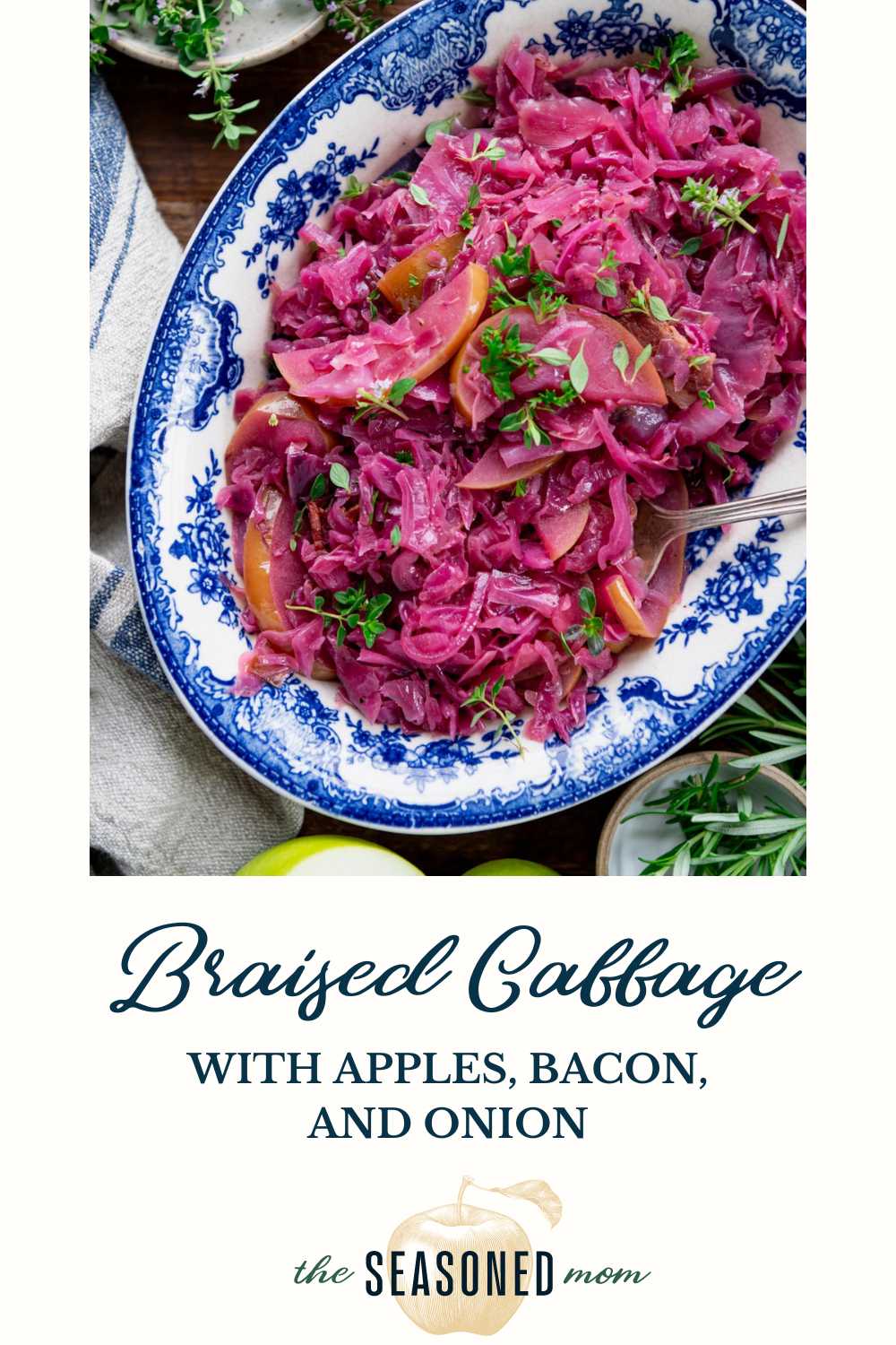 Braised Cabbage with Apples and Bacon The Seasoned Mom