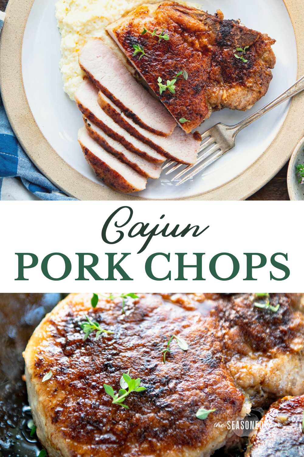 Cajun Pork Chops - The Seasoned Mom