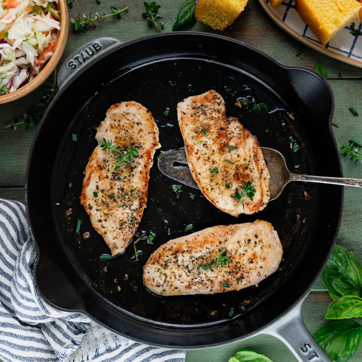 How to Cook Chicken Breast in Cast-Iron Skillet