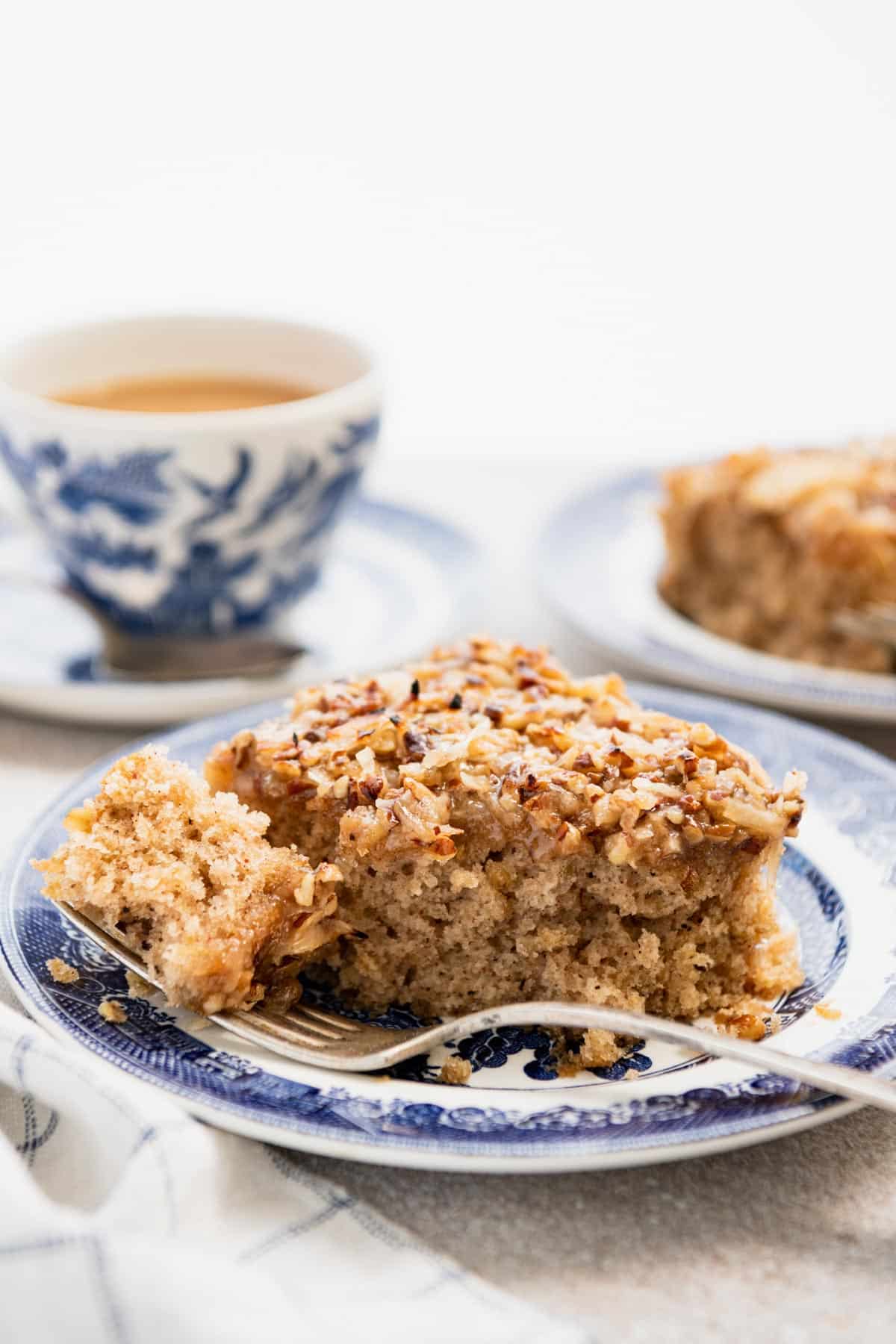 Carrot Cake Baked Oatmeal with High Protein Icing - That Vegan Babe