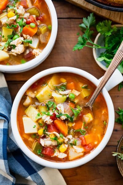 Chicken Vegetable Soup - The Seasoned Mom