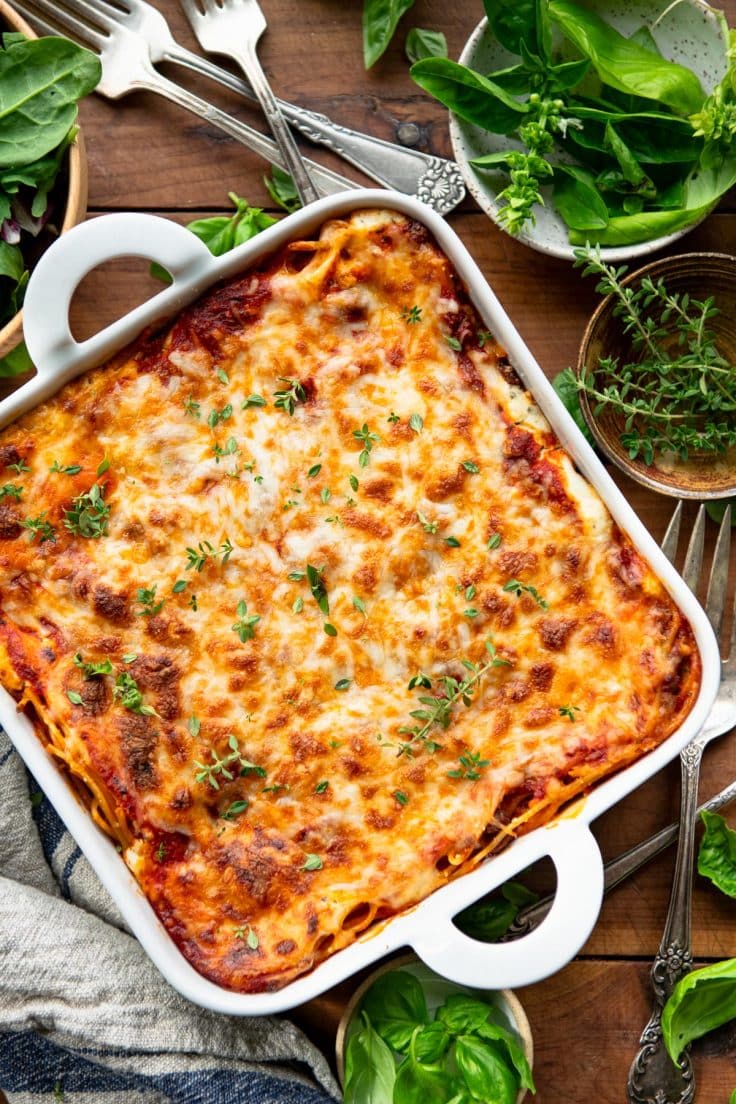 Million Dollar Baked Spaghetti - The Seasoned Mom