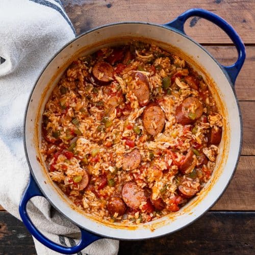 Chicken and Sausage Jambalaya - The Seasoned Mom