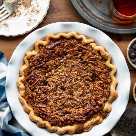 Kentucky Bourbon Chocolate Pecan Pie - The Seasoned Mom
