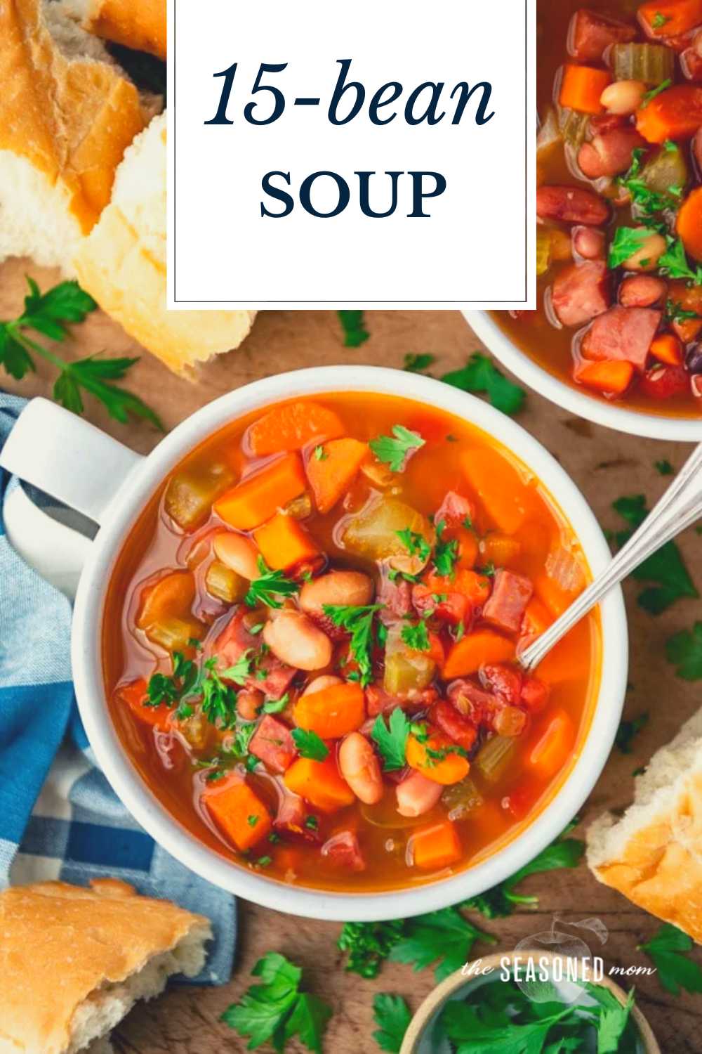 The Best Bean Soup Recipe - The Seasoned Mom