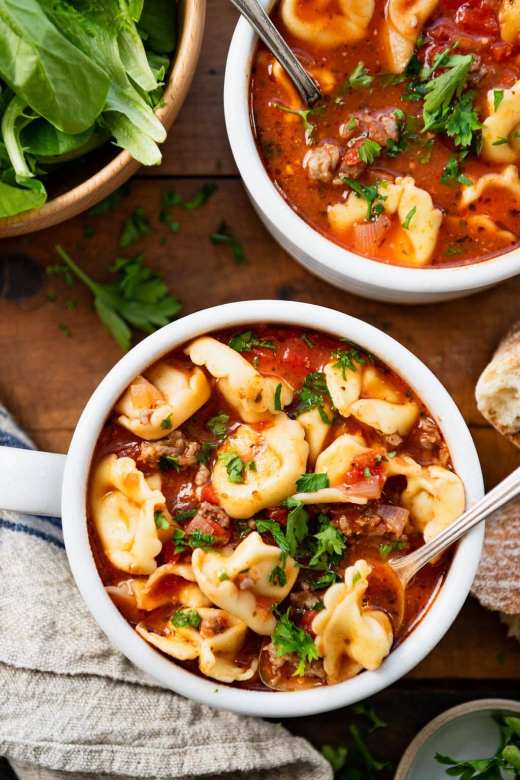 Italian Sausage Tortellini Soup - The Seasoned Mom