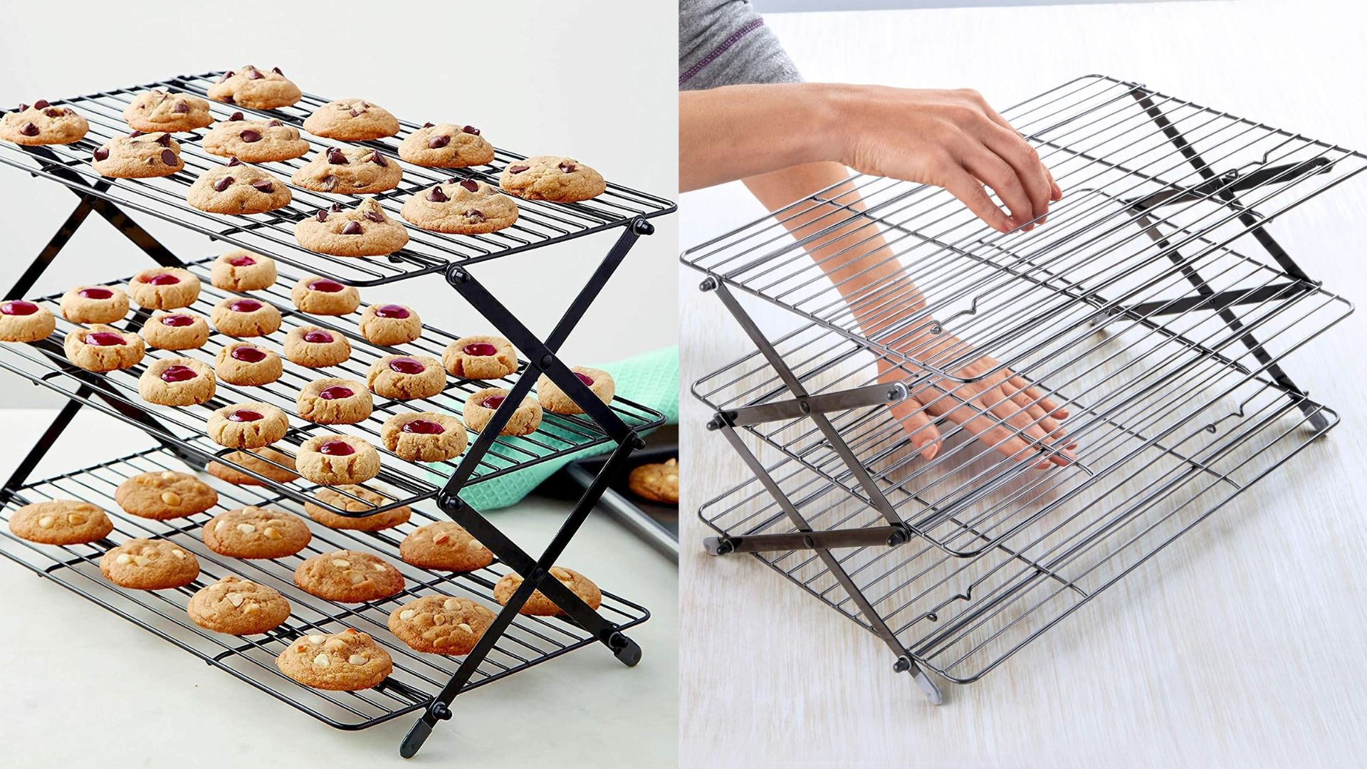 Kitchenatics Roasting & Baking Sheet with Cooling Rack: Quarter Cookie Pan Tray