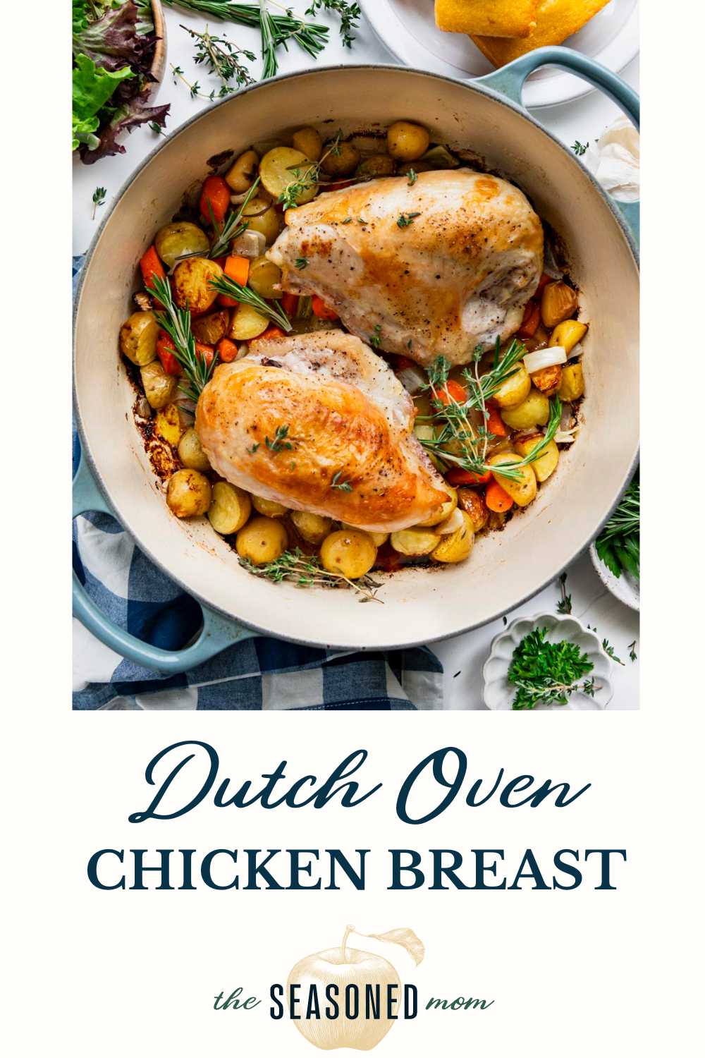 Dutch Oven Chicken Breast with Vegetables - The Seasoned Mom