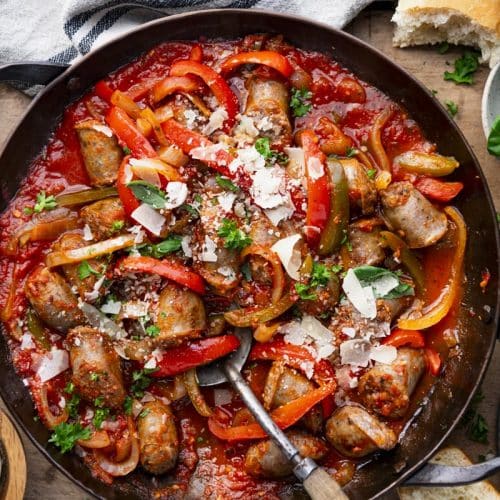 Old Fashioned Italian Sausage and Peppers - The Seasoned Mom